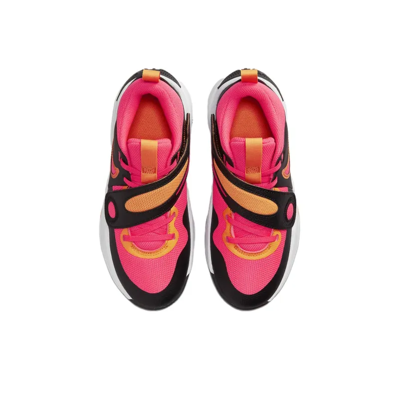 Nike Team Hustle D11 GS 'Black Hot Punch'-3