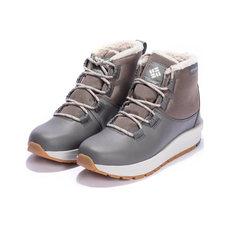 Columbia Slip Resistant Thermal Mid Top Hiking Shoes Women's Gray-1