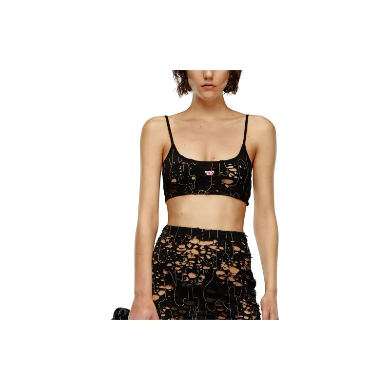 DIESEL T Bra Dev Destroyed Tulle Top-1