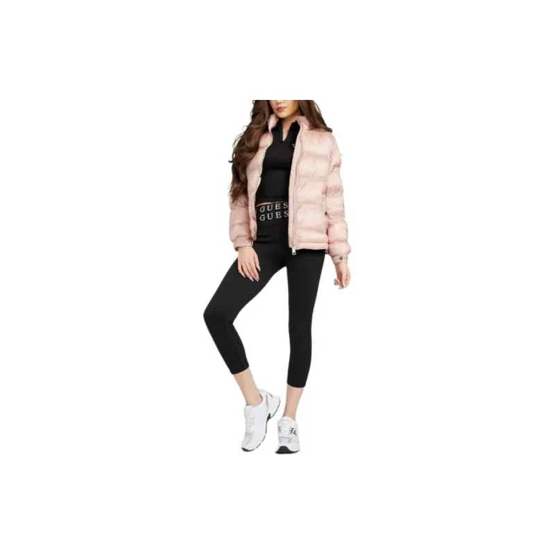 GUESS Nini Puffer Jacket Down Jacket Women's Pink-4