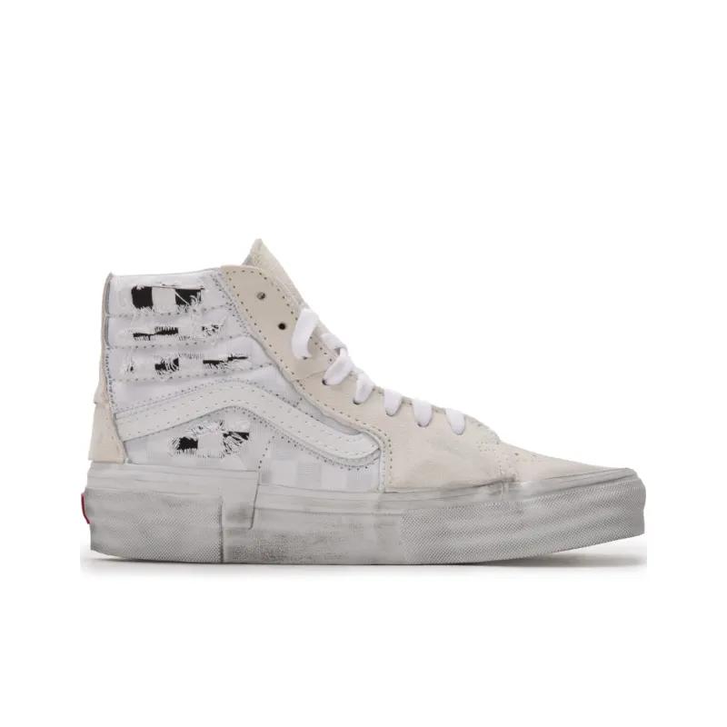 Vans SK8 HI Anti Slip Wear Resistant High Top Canvas Shoes Unisex Ecru-1