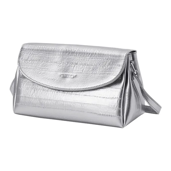 SEM/R PU Crossbody Bag Tubas Women's Red Tone/Smoky Gray Silver/Black-3