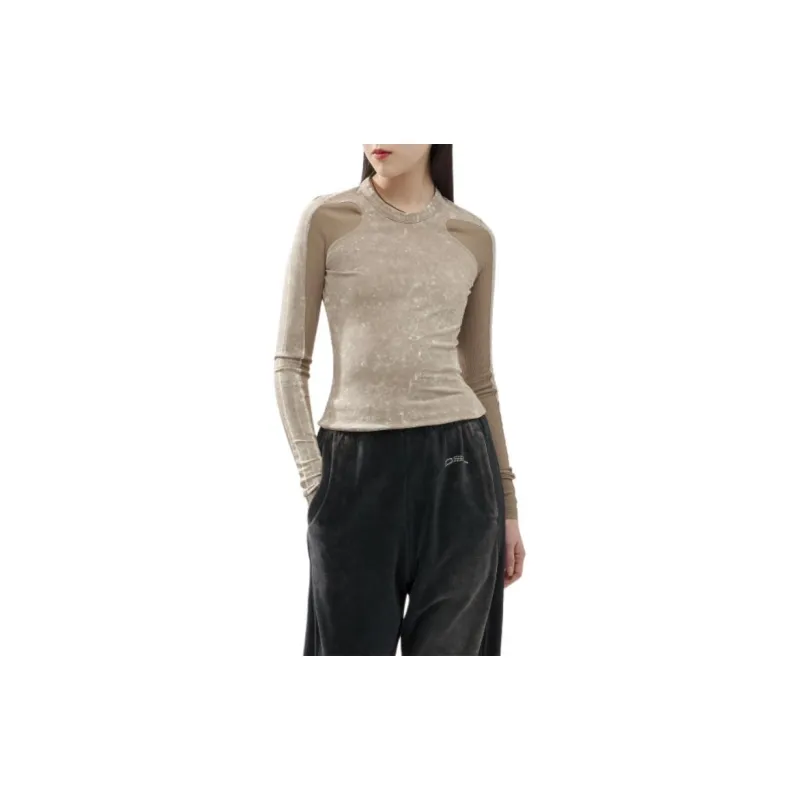 DIESEL T-Shirts Women's Beige-2