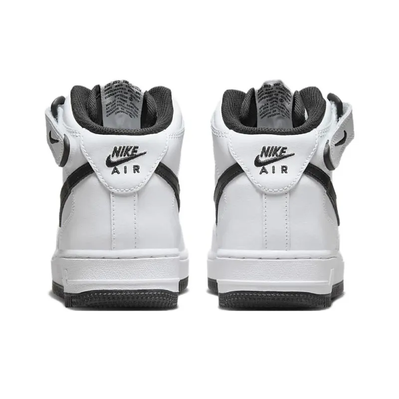 Nike Air Force 1 Mid LE GS White Black-4