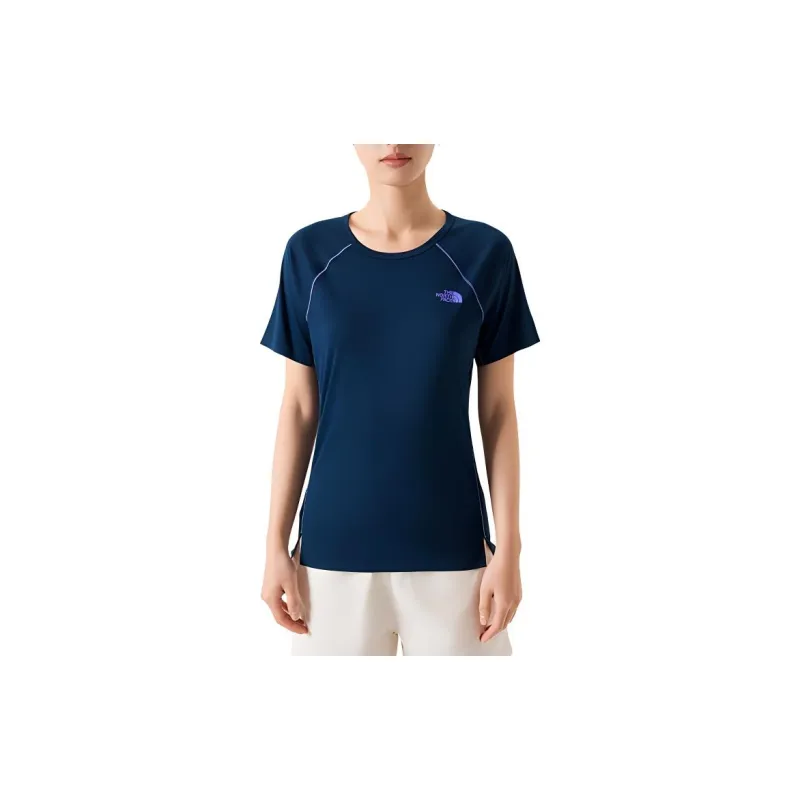 THE NORTH FACE SUN SMOOTH Raglan Sleeve T-Shirt Women's Peak Blue-4