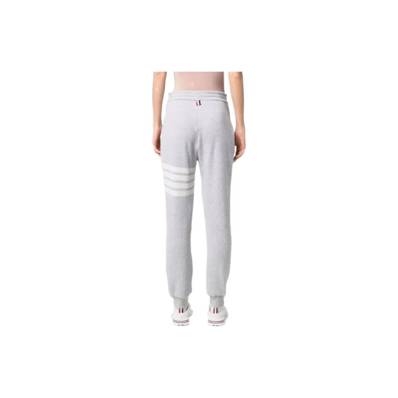 THOM BROWNE Knitted Sweatpants Women's Gray-2