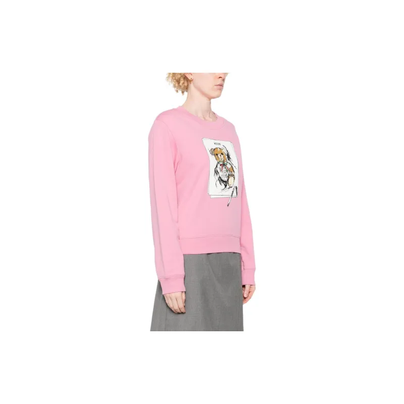 MOSCHINO Graphic Printed Crewneck Sweatshirt-3