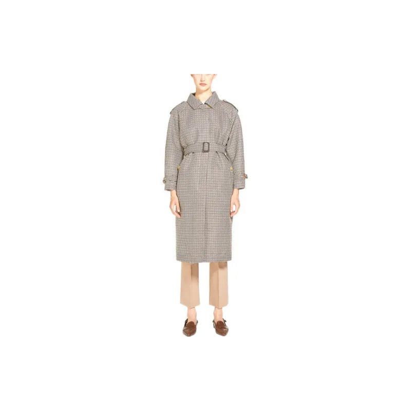 MaxMara Trench Coats Women's Gray-1