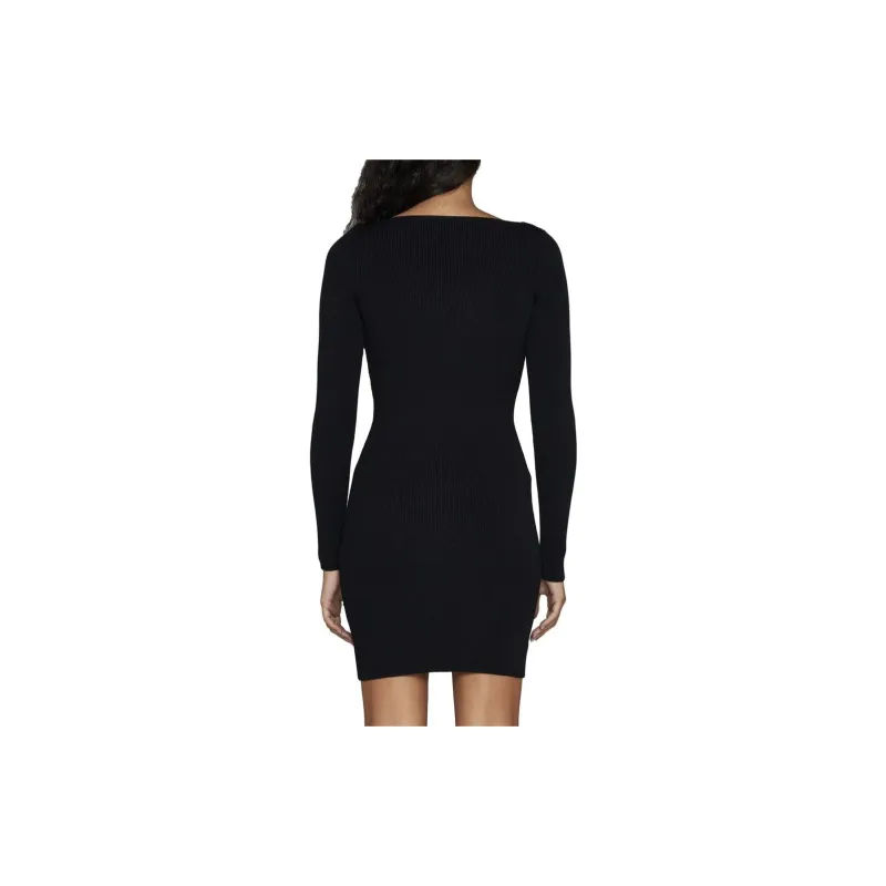 Alaia Long-Sleeved Dresses Women's Black-2