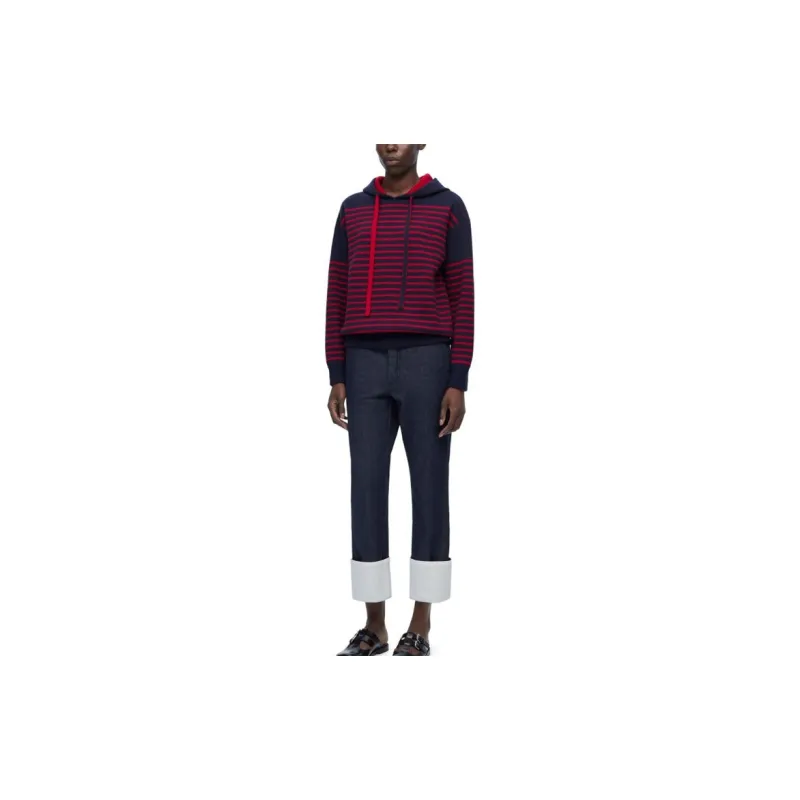 LOEWE Hoodie 'Navy/Red'-2