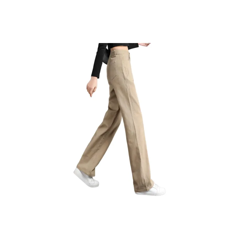 Mo Han Yi Mei Jeans Women's Khaki-3