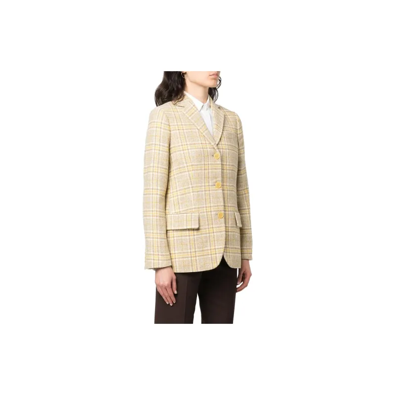 ASPESI Checked Single breasted Blazer-3