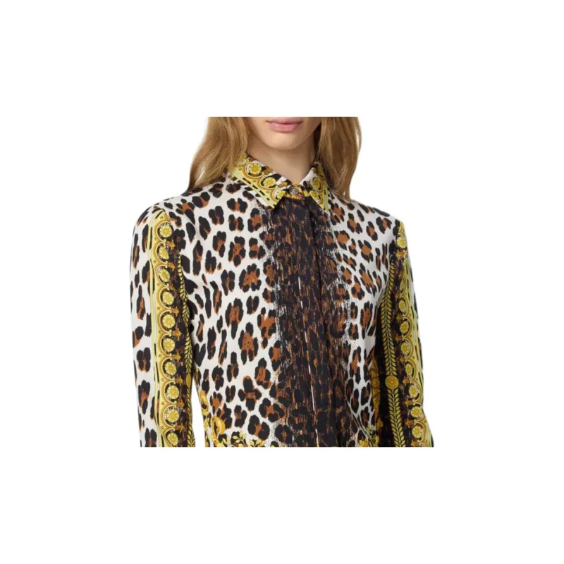VERSACE Leopard print Blouse-4