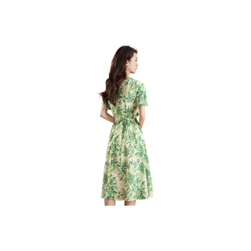 Mylan SS24 Short Sleeved Dresses Women's Green-2
