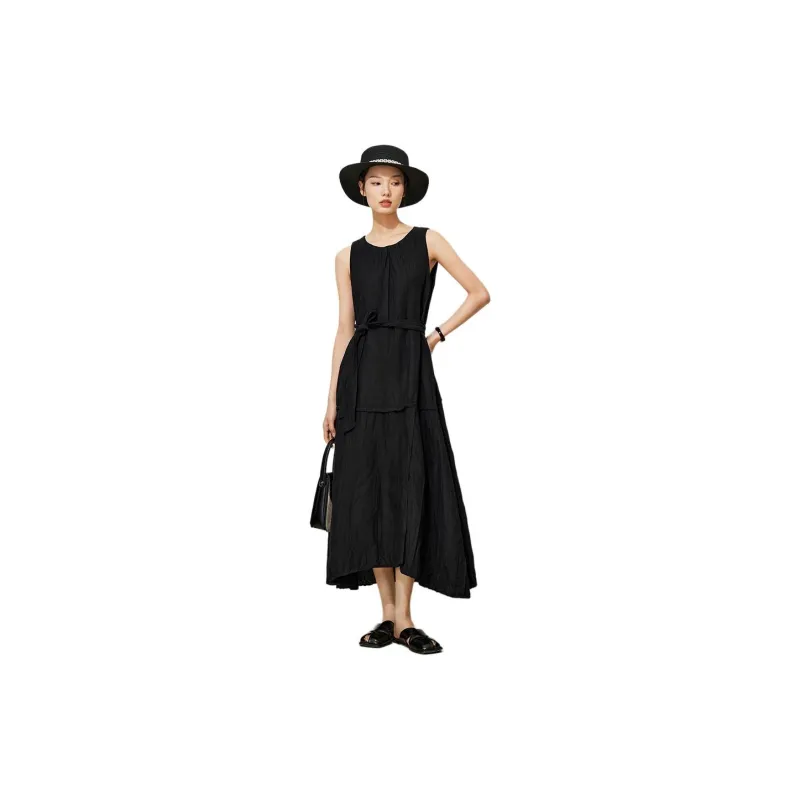 Fragment Sleeveless Dress Women's Black-2