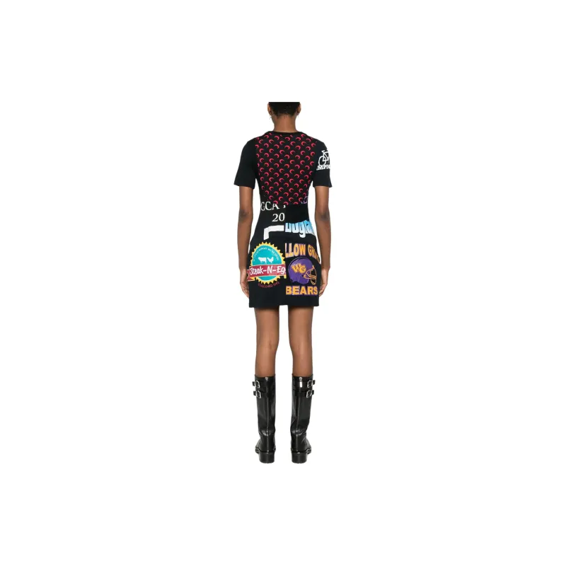 Marine Serre Graphic print Mini Dress-2