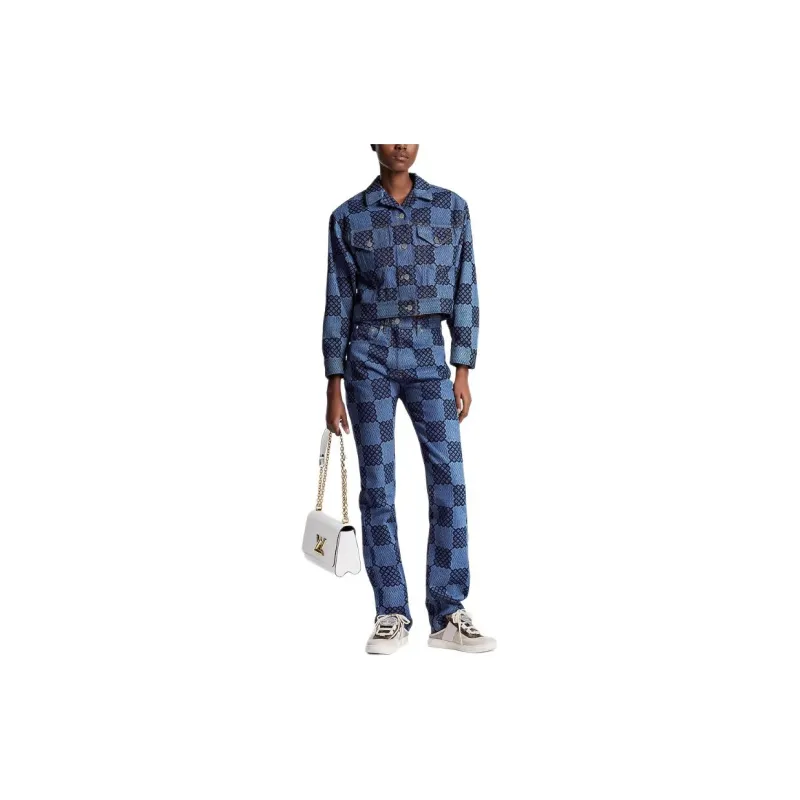 LOUIS VUITTON Damier Denim Jacket-1