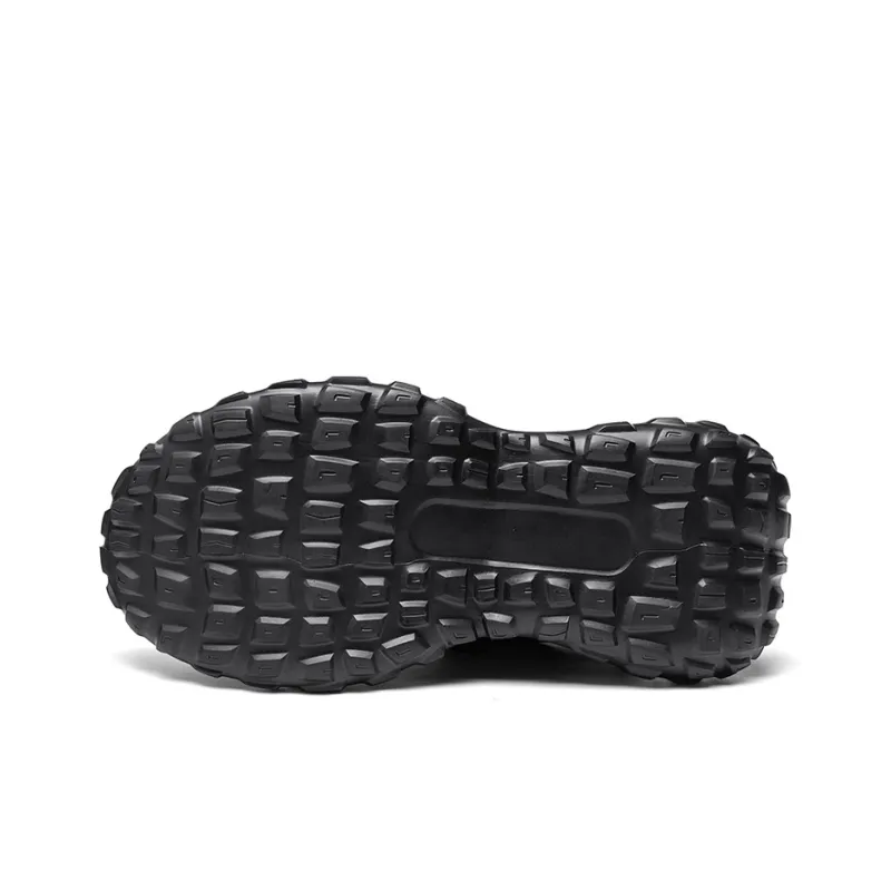 YIVELOVE Anti-Slip Wear-Resistant Low-Top Chunky Sneakers Men's Gray-11