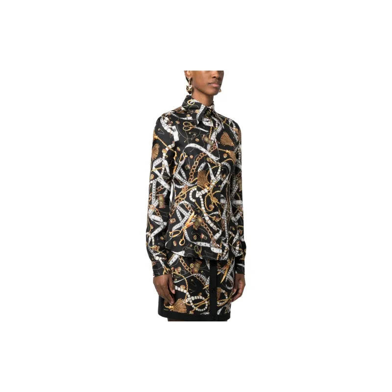 MOSCHINO Bridle Printed Buttoned Shirt-2