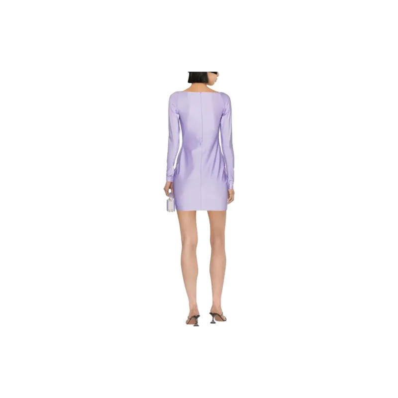 COPERNI Twisted Cut Out Jersey Dress 'Lilac'-2