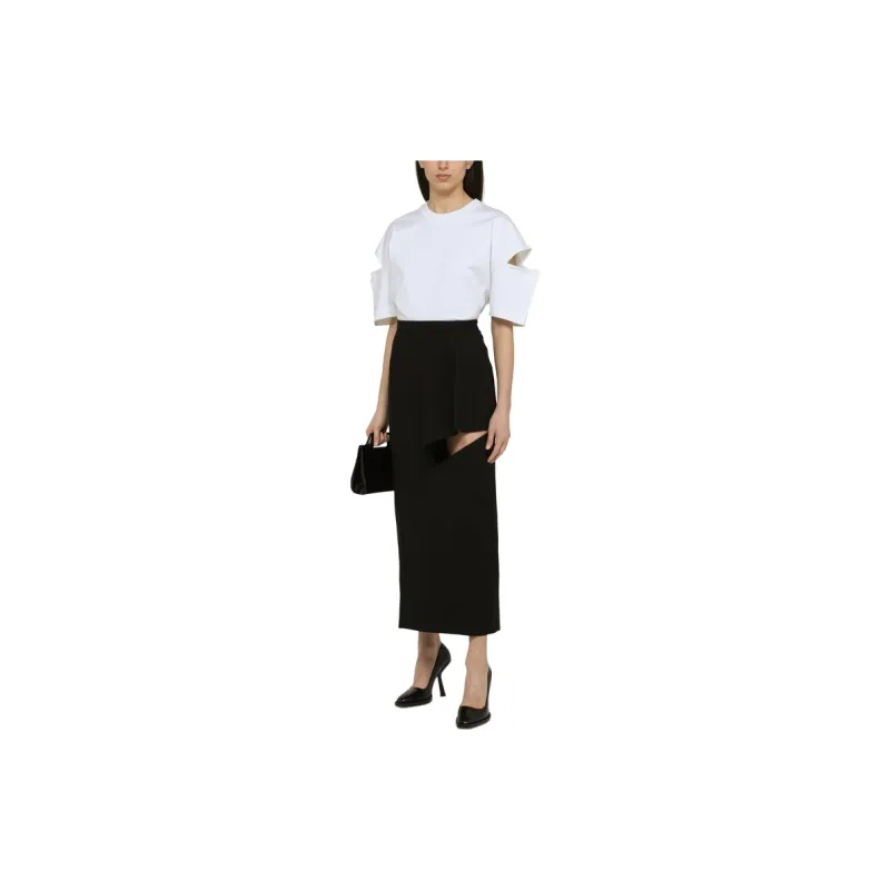 Alexander McQueen T Shirts Women's Optical White Color-2