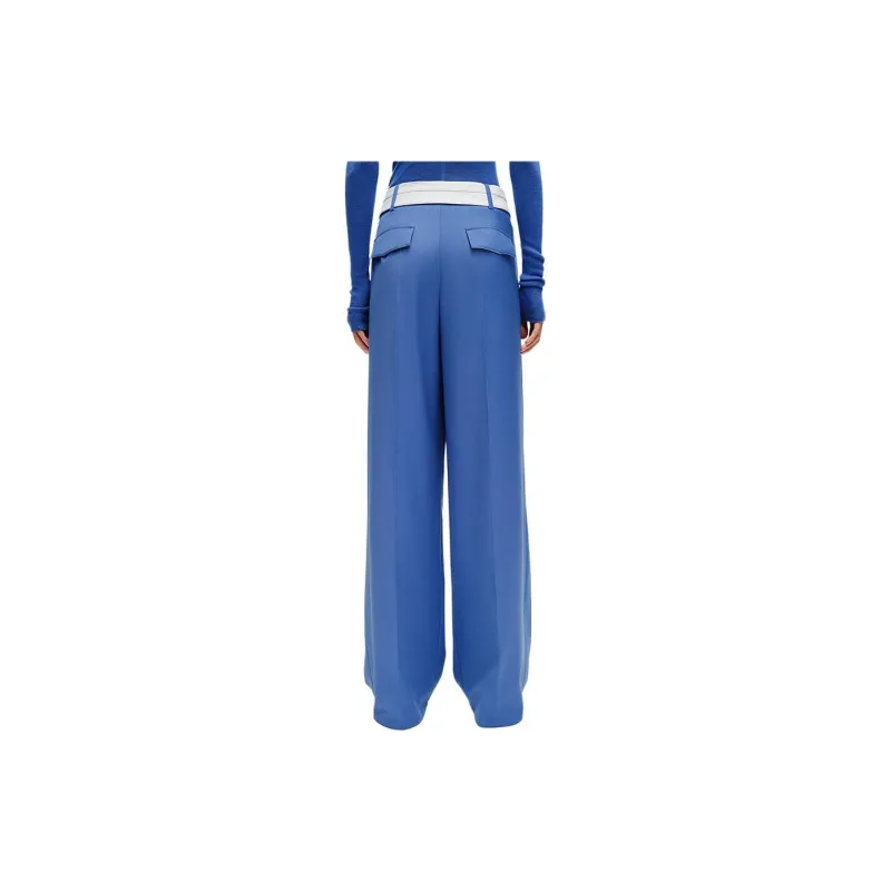 Roselingling Casual Pants Women's Ocean Blue-2
