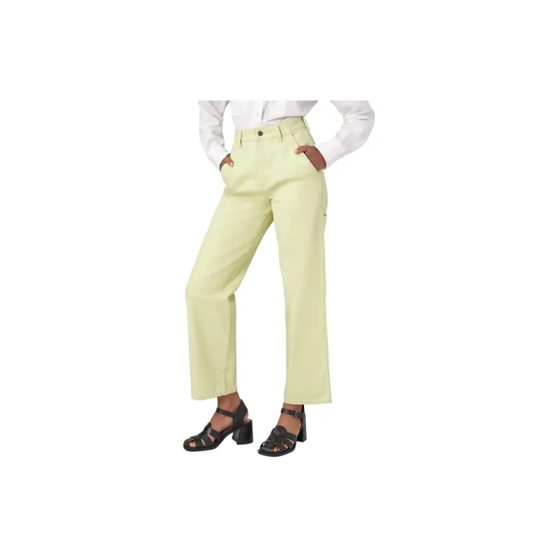 Dickies Regular Fit Duck Pants Jeans Women's Light Green-5