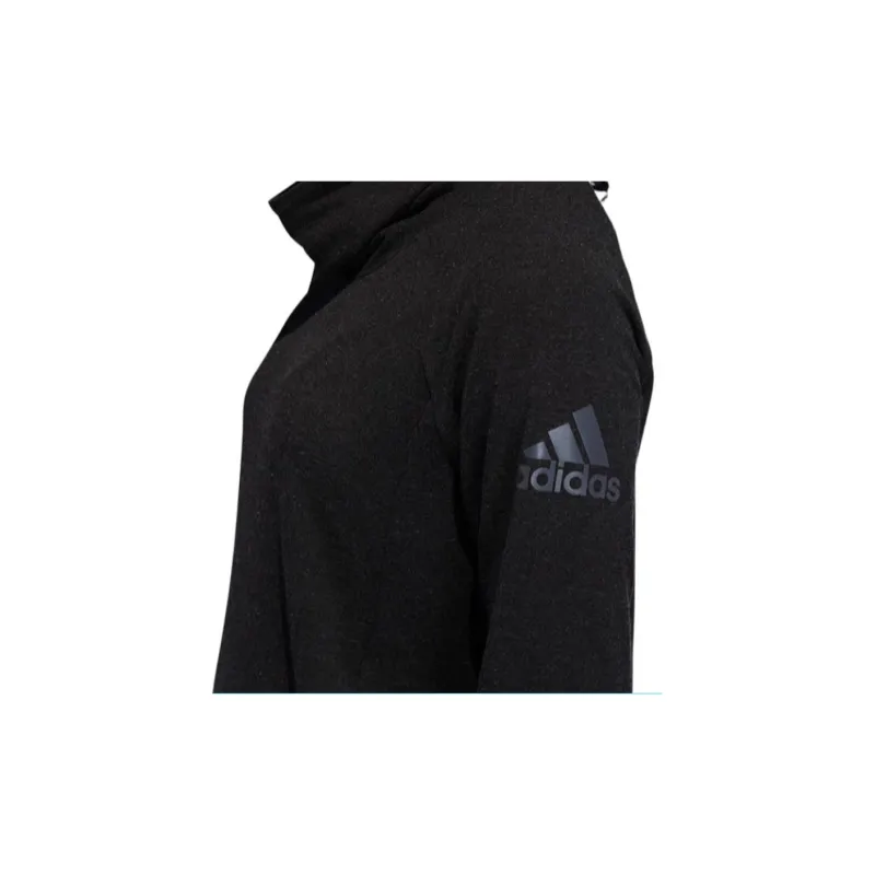 Adidas Cozy Cover Up Sweatshirt Women's Black-4