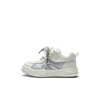 Hush Puppies Anti-Slip Wear-Resistant Low-Top Kids' Skateboarding Shoes White Kids'