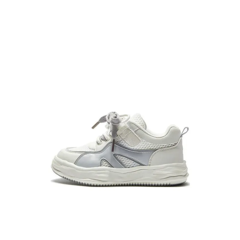 Hush Puppies Anti-Slip Wear-Resistant Low-Top Kids' Skateboarding Shoes White Kids'-4