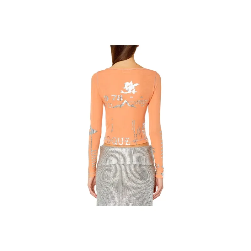 DIESEL T Shirts Women's Orange-2