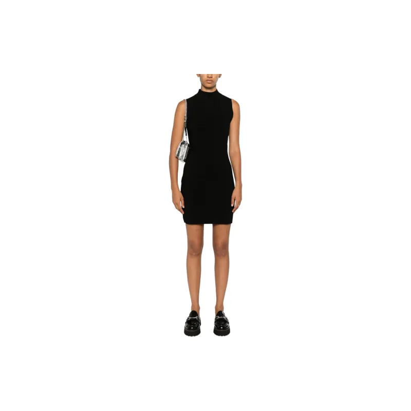 MICHAEL KORS Stretch Viscose Mock Neck Dress-1