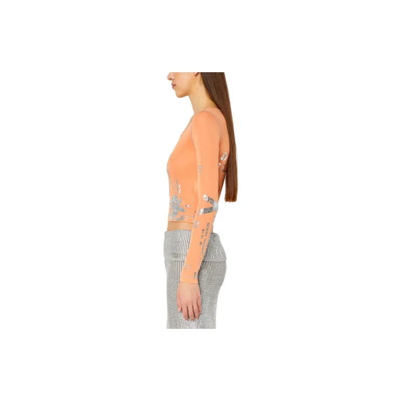 DIESEL T Shirts Women's Orange-3