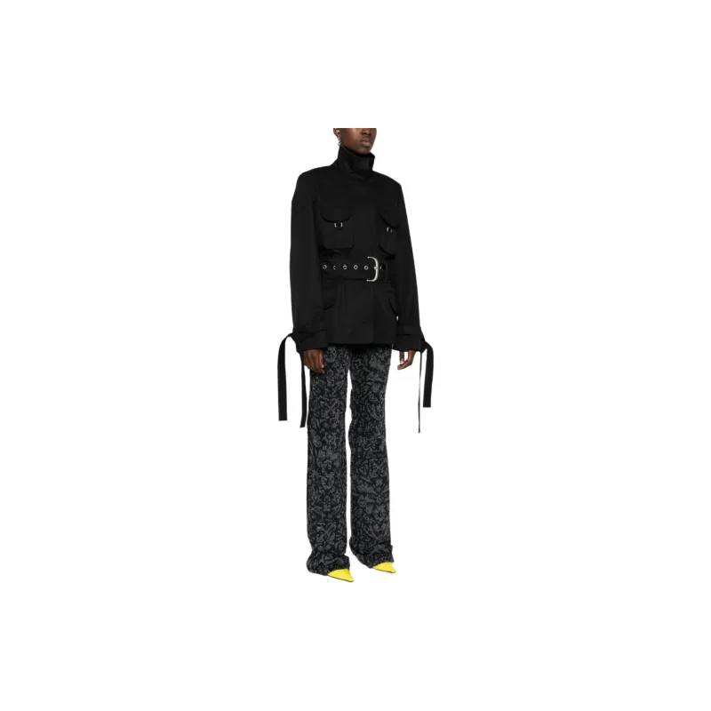 OFF-WHITE Belted High Jacket-3