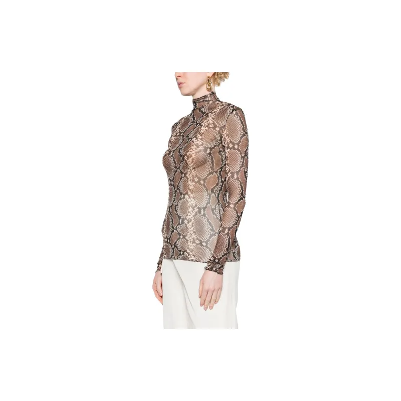 JIL SANDER Python-print Silk Top-2
