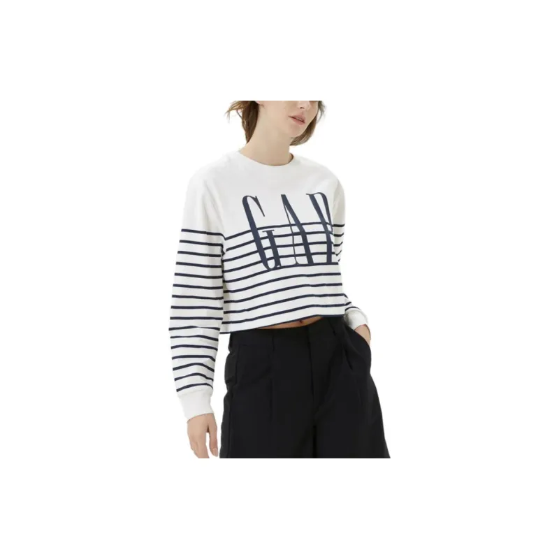 GAP T Shirts Women's Blue Stripes-1