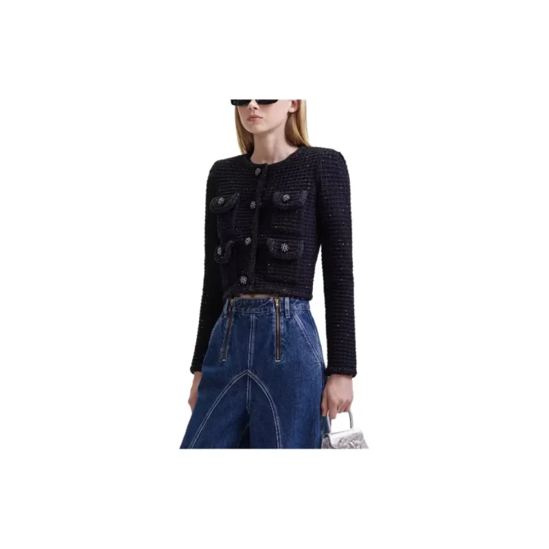 Self portrait Jackets & Coats Women's Classic Black-3