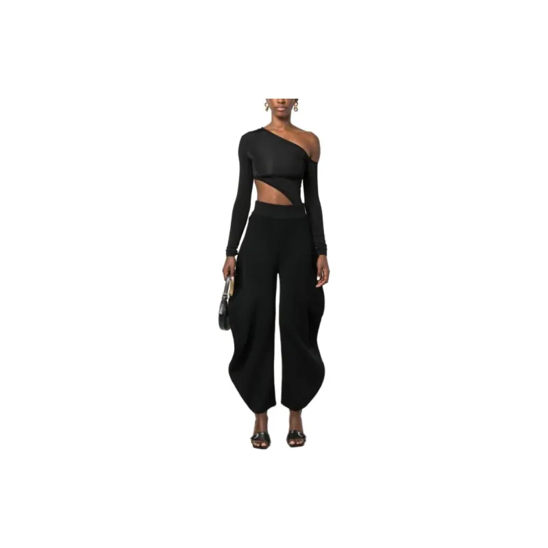 Alaia Wide leg Wool blend Trousers-1