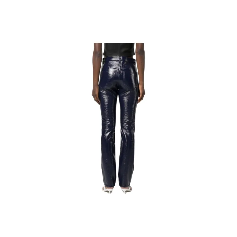 COURREGES Straight leg Vinyl Trousers-2
