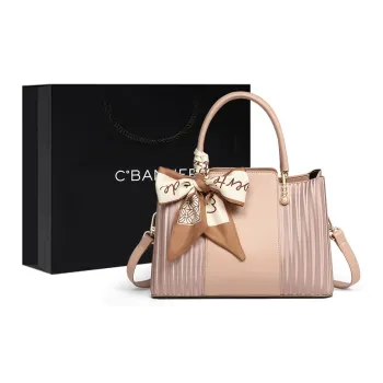 C°BANNER Synthetic Leather Mom Bag, Shoulder Bag, Crossbody Bag, Handbag Large Size Women's Pink