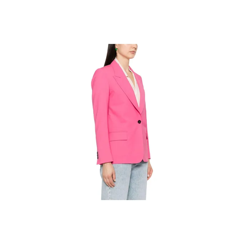 MSGM Single breasted Peak lapels Blazer-3