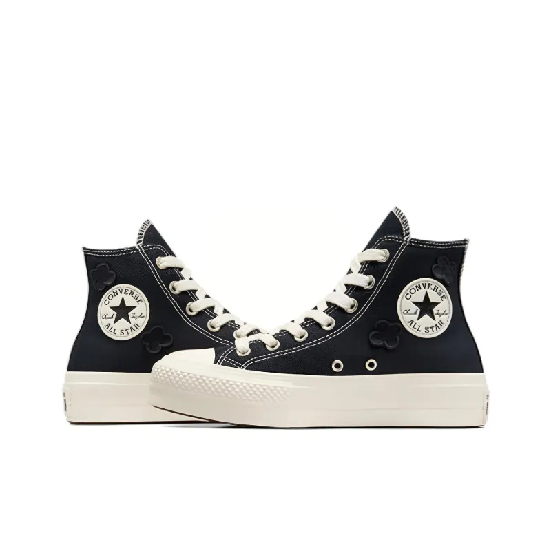 Converse Women's Chuck Taylor All Star Lift High '3D Flowers' Women's-3