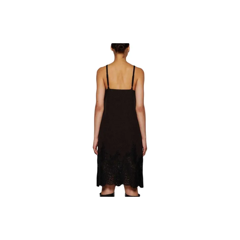 Burberry Lace-detailed Wool Slip Dress-3