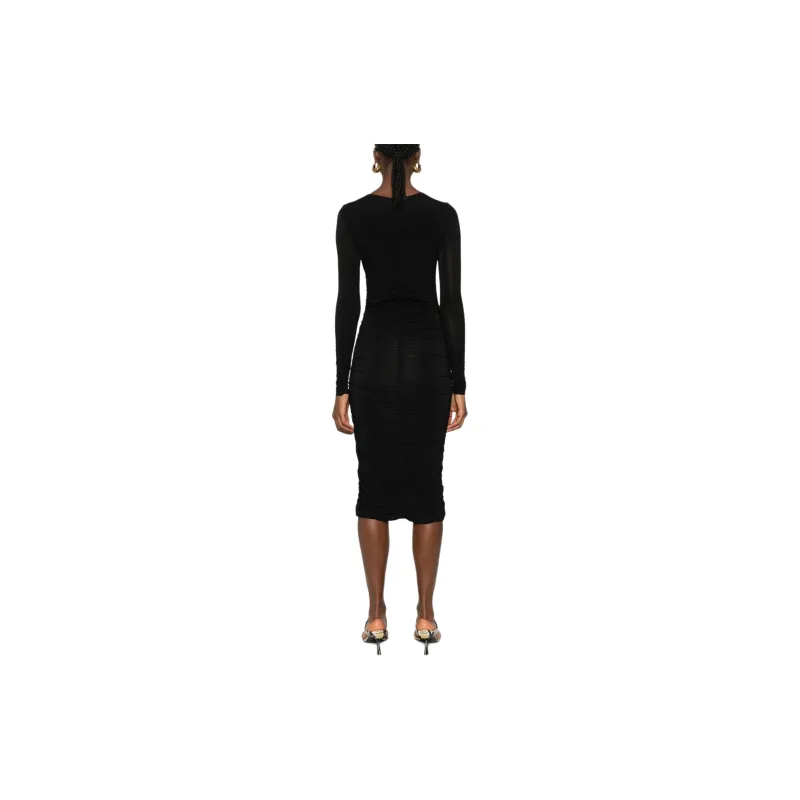 ISABEL MARANT Long Sleeved Ruched Dress-3