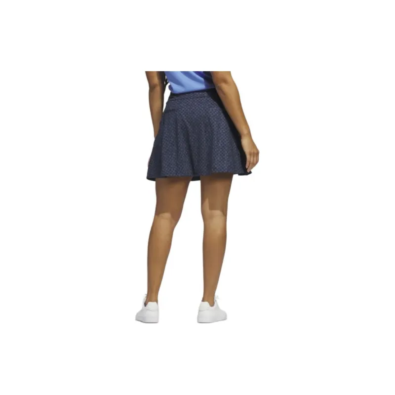 Adidas PRINTED 16-INCH GOLF SKIRT Casual Short Skirts Women's Academy Navy Blue/Shadow Marine Blue-3