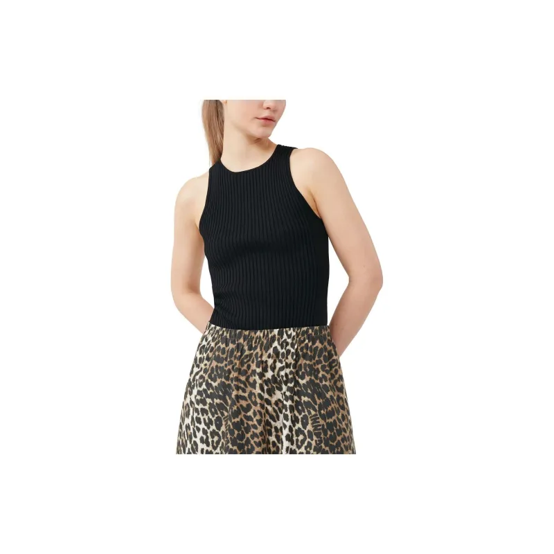GANNI Melange Sleeveless Top-3
