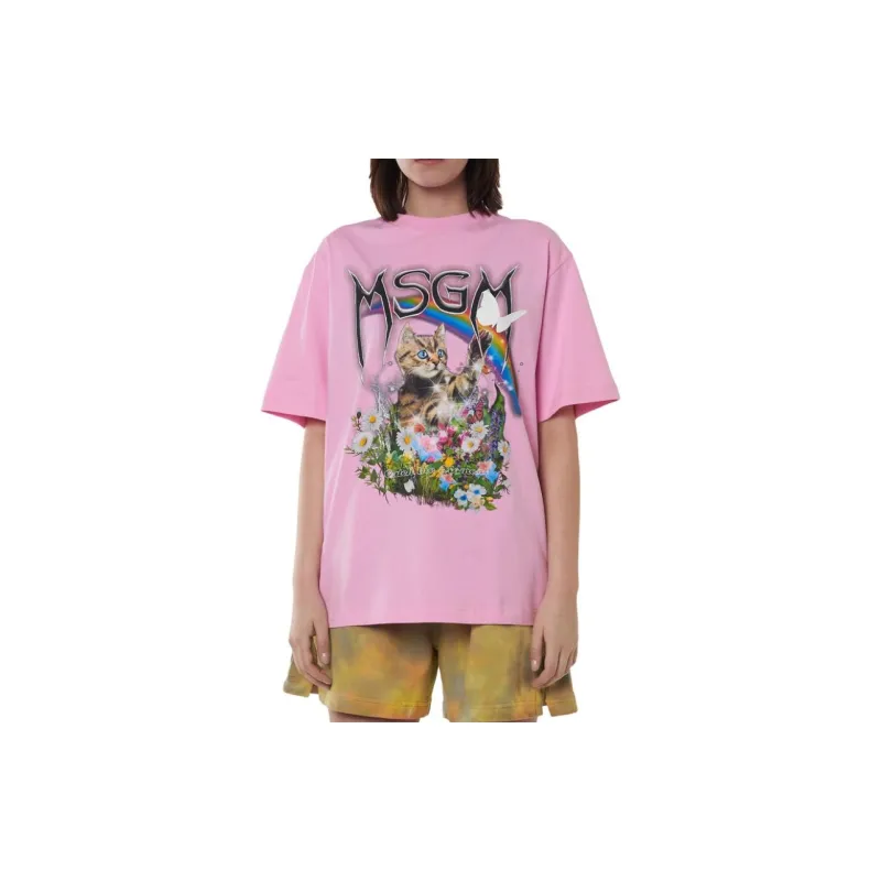 MSGM Drop Shoulder Sleeve T Shirt Women's-1