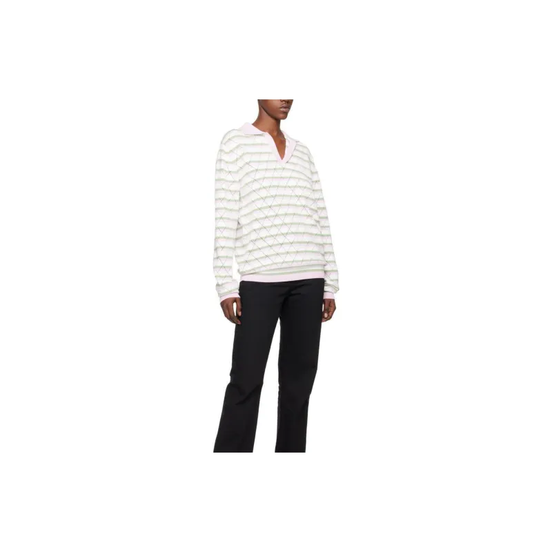 WE11DONE Polo Shirt Women's Light Pink-1