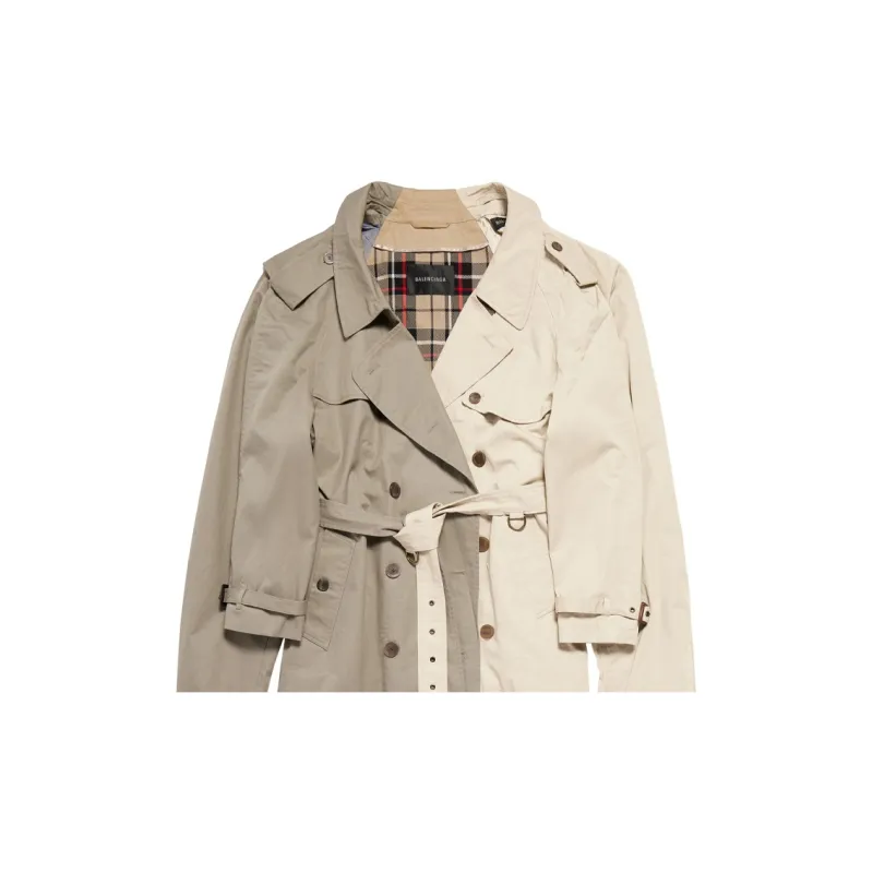 Balenciaga Double Sleeve Trench Coat-5
