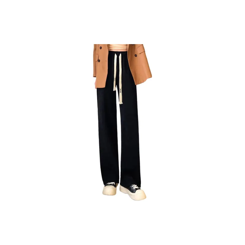 Ya Sheep People Casual Pants Women's Black-1
